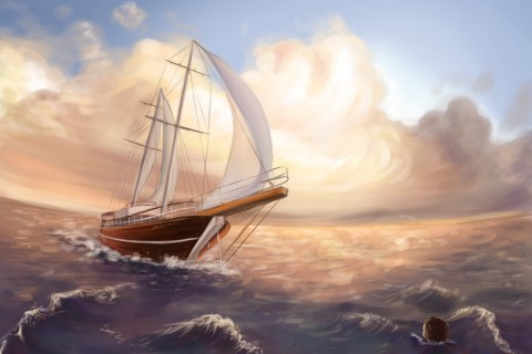 航海 唯美帆船